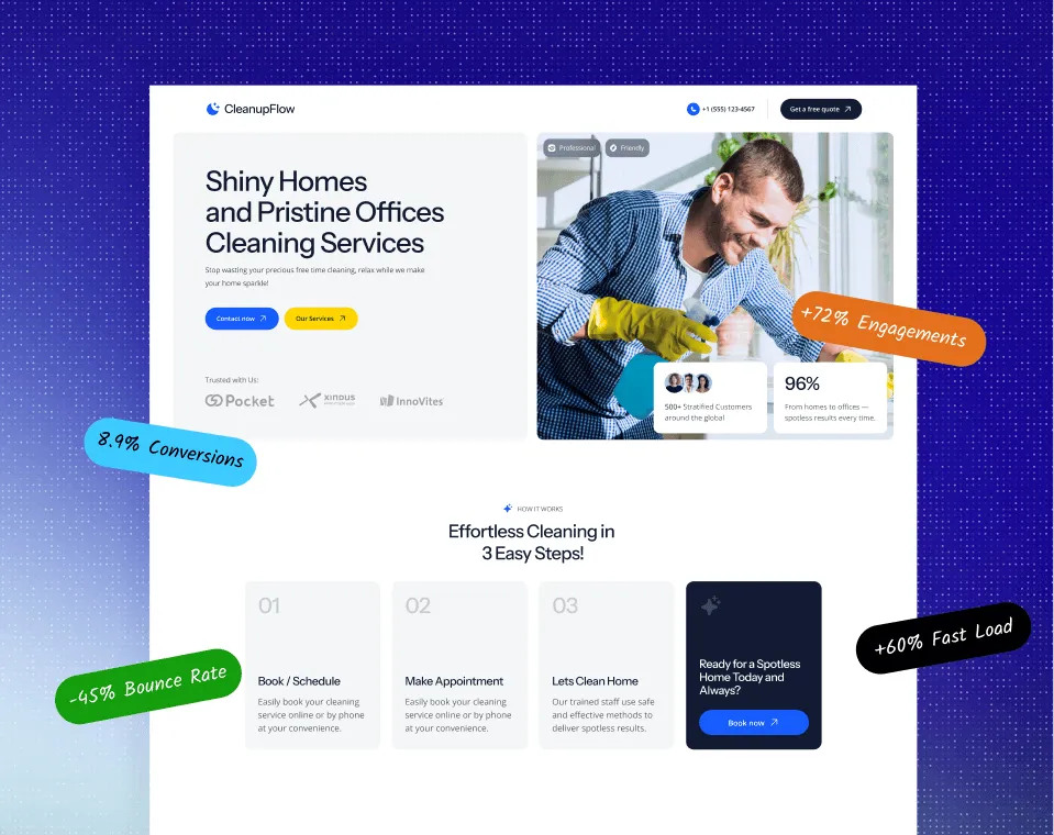 Redesigned Landing Page After Victorflow